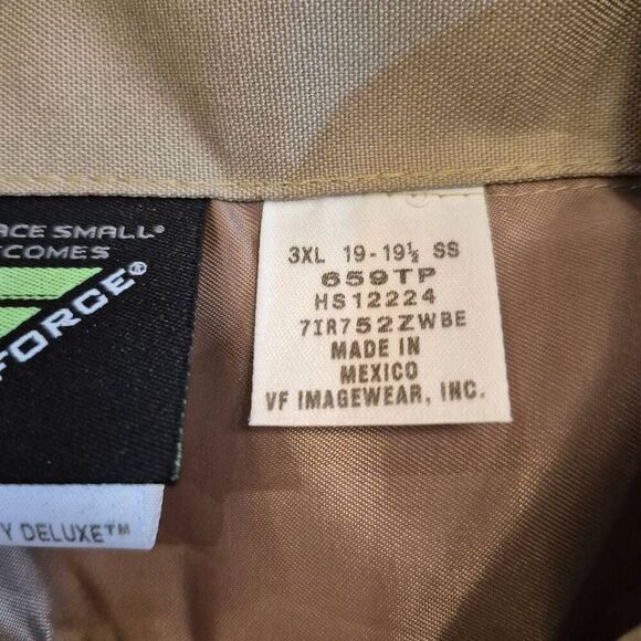 The Force Men's Tan Poly/Rayon Professional Performance Uniform Deputy Deluxe Sh - Picture 9 of 10